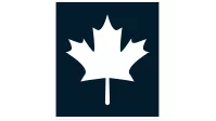 Flag of Canada icon in dark blue and white